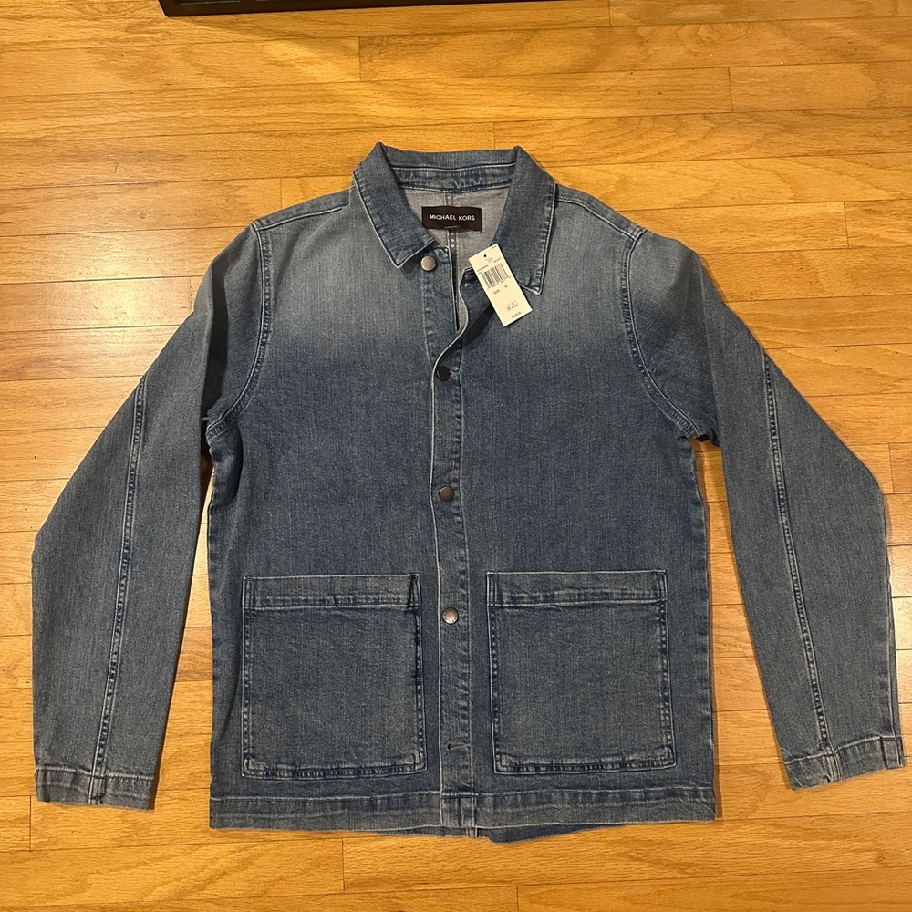 Michael Kors Blue Denim Shirt Jacket